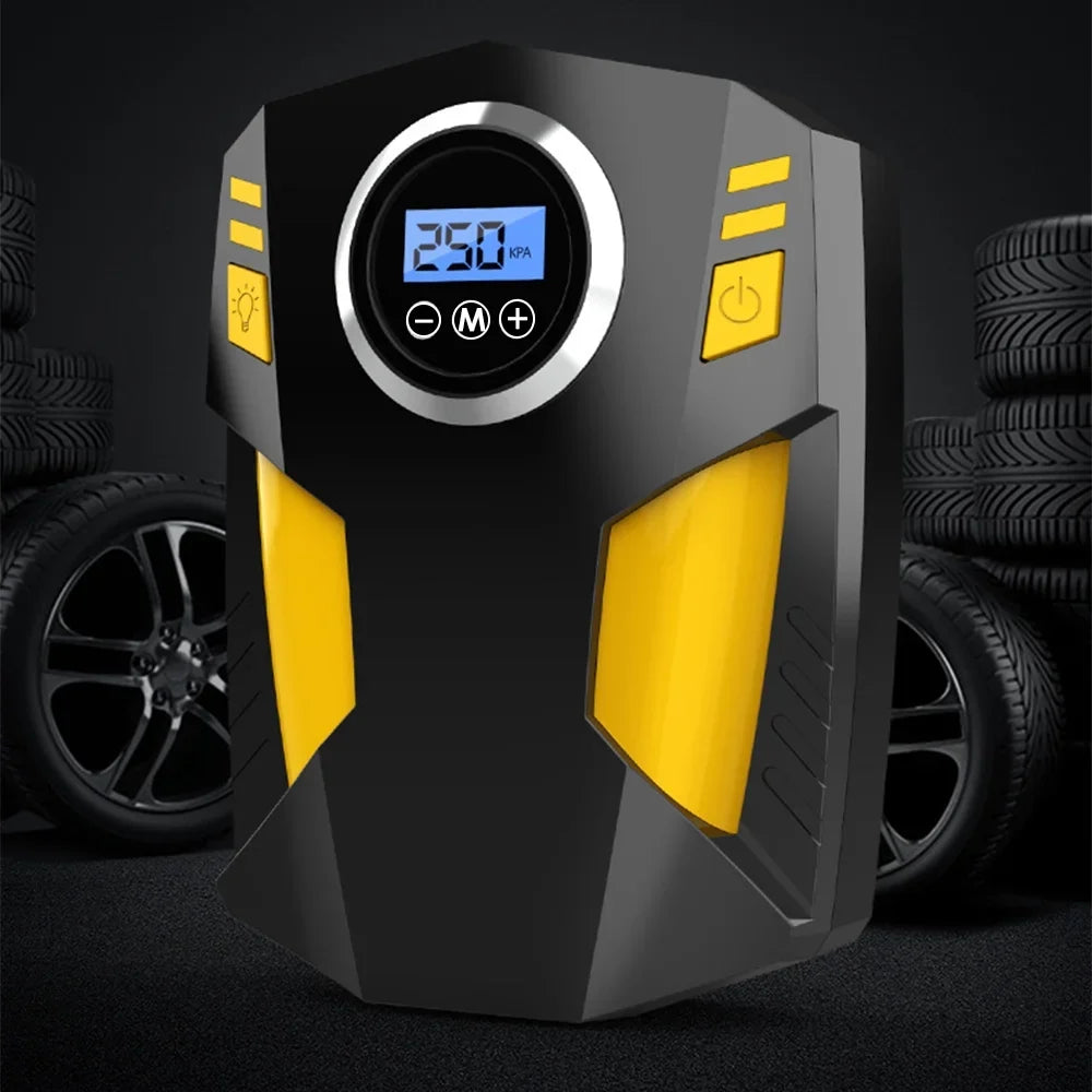 with Car LED Geevorks Pump, Air Light, Compressor Portable Digital Tire Inflator 12V Auto