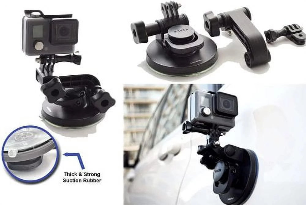 Gopro by 360 Max Black Hero5 Camera Hero Mount Window for 8 Hero6 - Hero4 Boat Suction Gopro Cup for Car HD for GoPro Holder Su Windshield Windshield 7 Vehicle Mount Hero Mount Suction Cup
