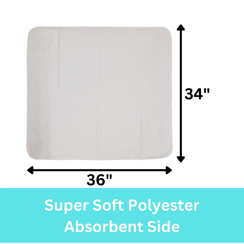 Protection Incontinence Washable Absorbent x Urinary 34 - Bed Underpad Pack Pad 36 4