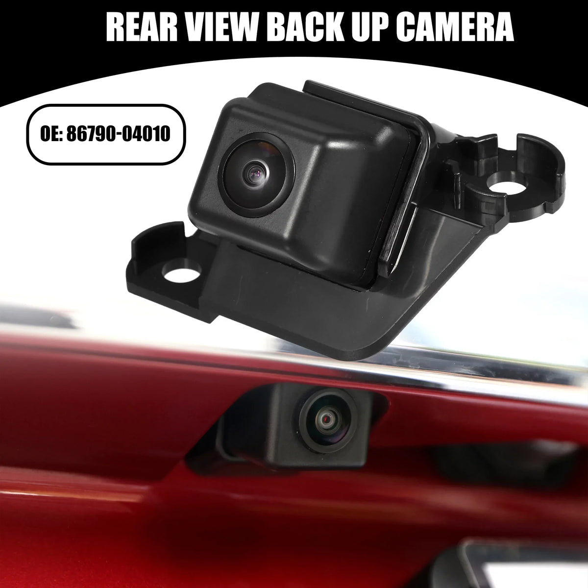 Up Back for Camera Plastic Toyota Rear View No.86790-04010 Tacoma Black 2009-2015