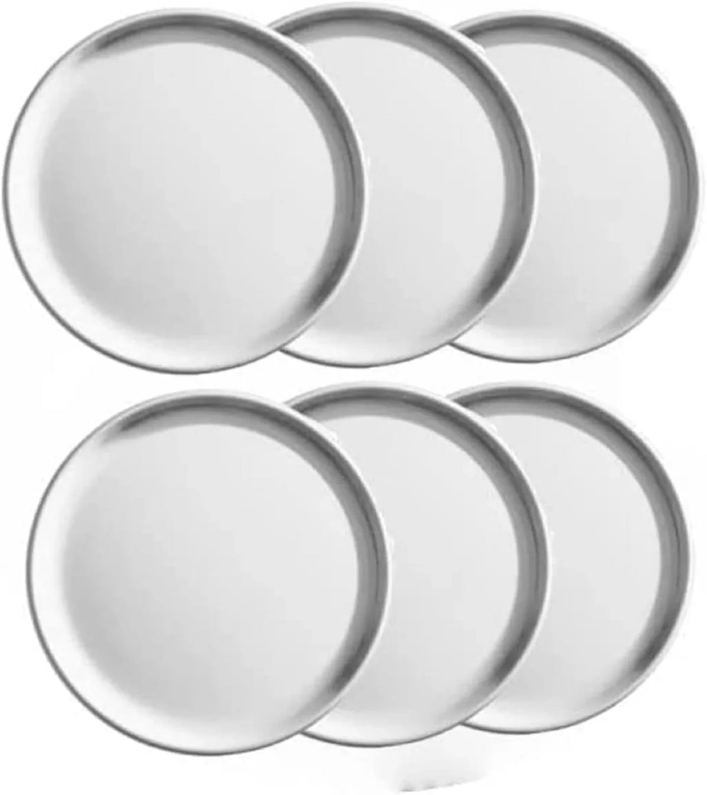 & Round Pizza Home Baking for Pan Tray Pizza Pizza Tray Tray Restaurants TrueCraftware- 6 Tray Round Baking - 9” Aluminum design Set Kitchen Pizzeria of Bakeware Pan Coupe
