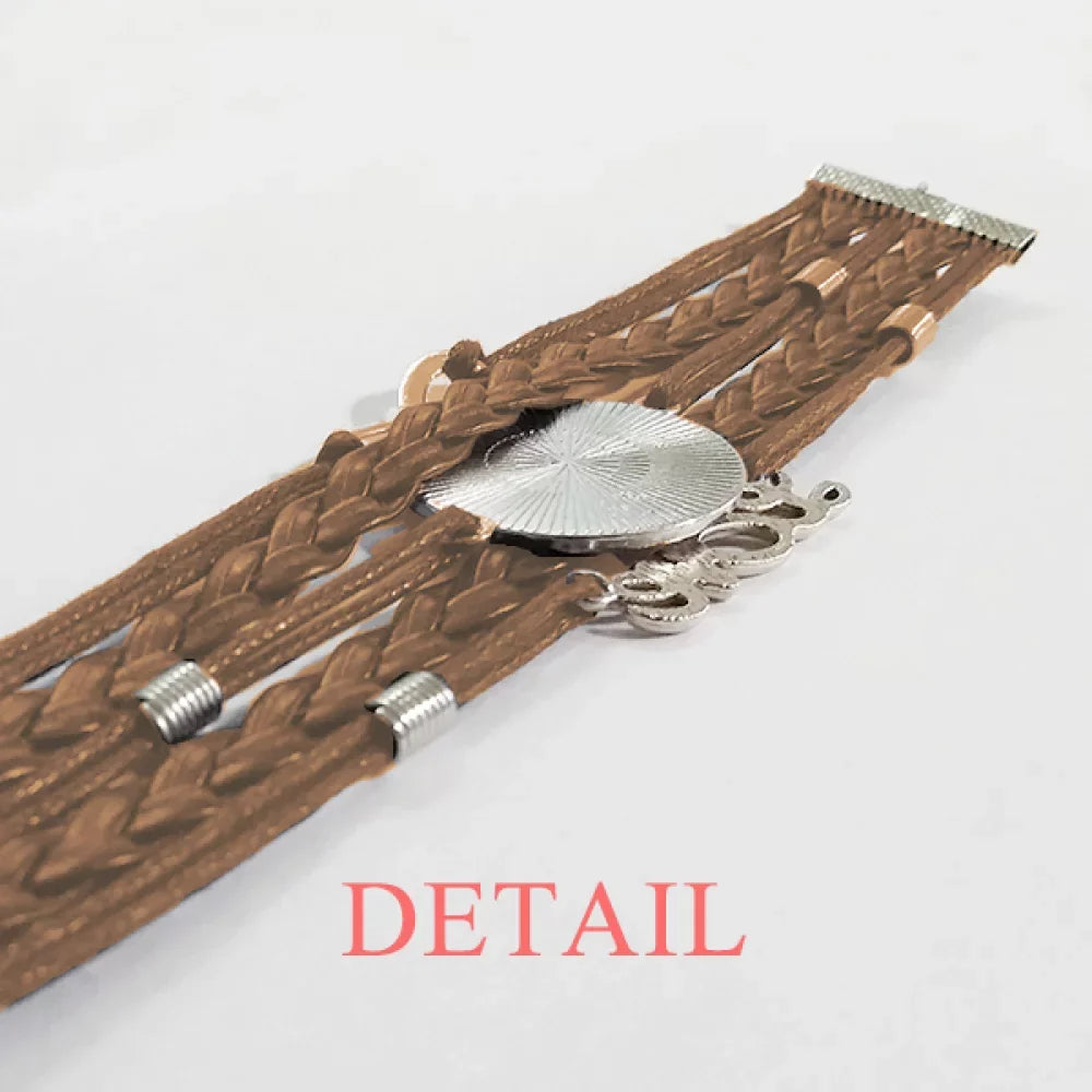 Bracelet Set Leather Love Wristband Is Strap Double Love Is Patient Kind Hand Rope