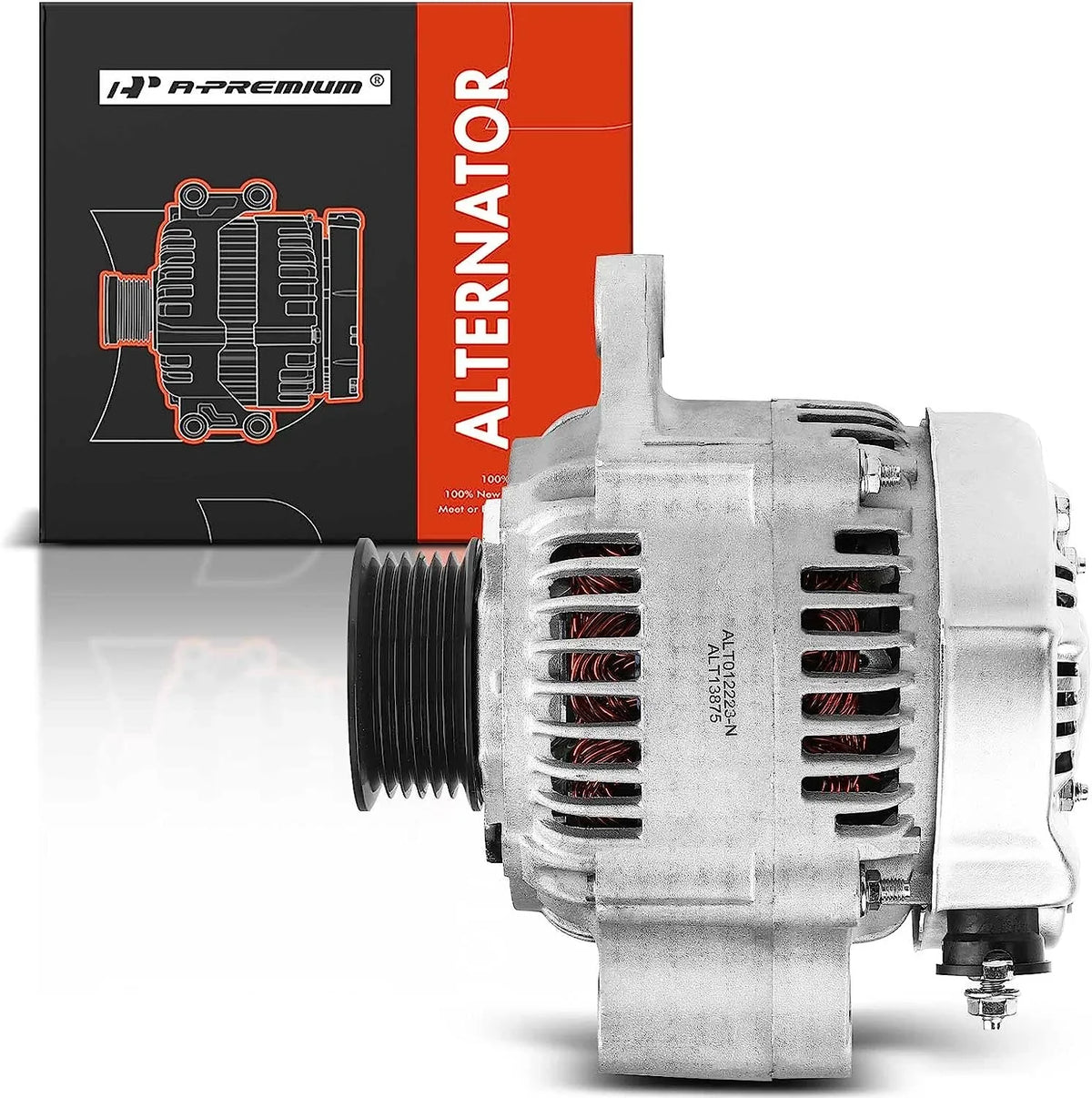 Pulley Compatible 2000-2002 12Volt 1999, 3.5L, Isuzu with Clutch 6-Groove Trooper 90Amp SLX CW V6 Alternator Acura & A-Premium