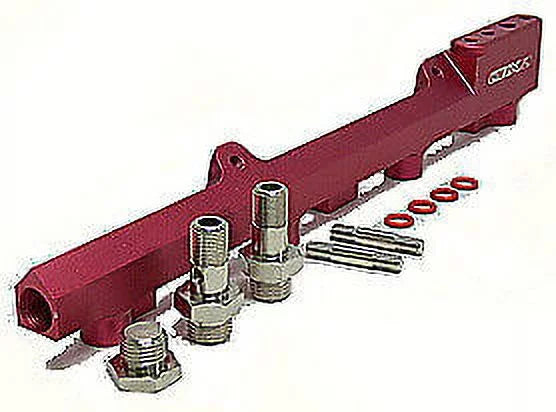 2001 By to Red Rail OBX Fits 1994 Fuel (All) B18A/B/C Stainless Engines Integra