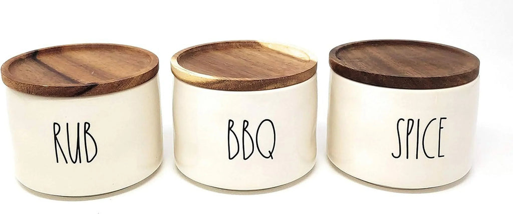 Canister SPICE, Rae Set Dunn BBQ, RUB