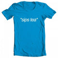 Inspired Meme Women's Kermit Turquoise Sips XX-Large Artwork Tea Original GEEK TEEZ T-shirt by