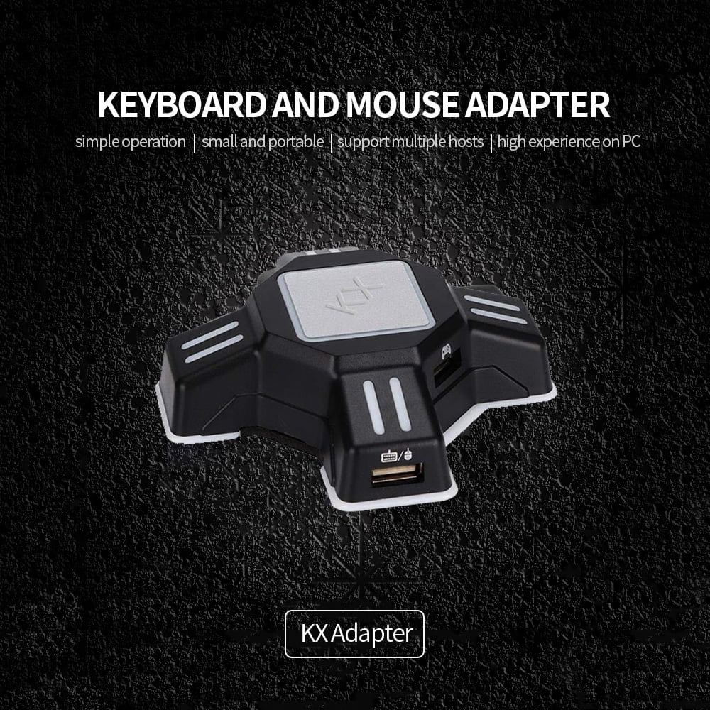 for USB and KX Adapter Andoer Keyboard Black Switch/Xbox Gaming Replacement One/ / N and Mobile PS3 Converter Mouse Plug Play