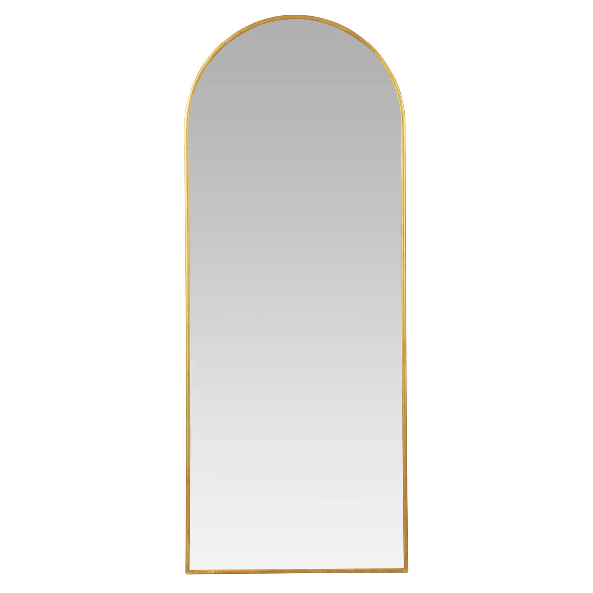 Metal Gold Glam Nadia Floor Modern Mirror Arch 70"x28"