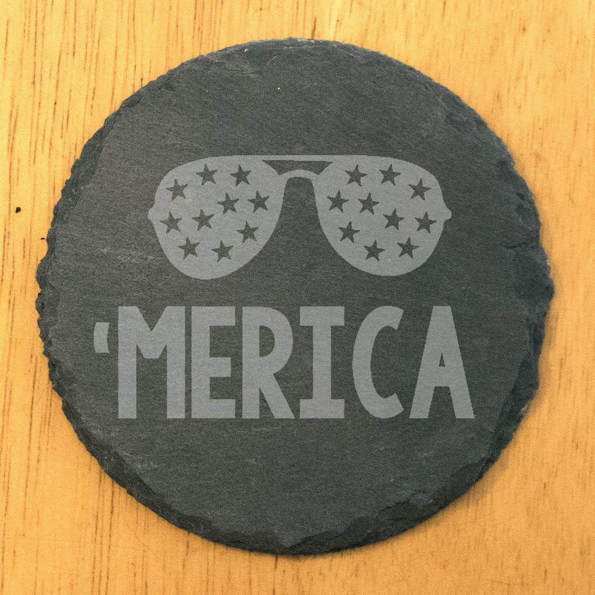 Slae 5 Round Coasers - - 'Merica Of Sunglasses Se