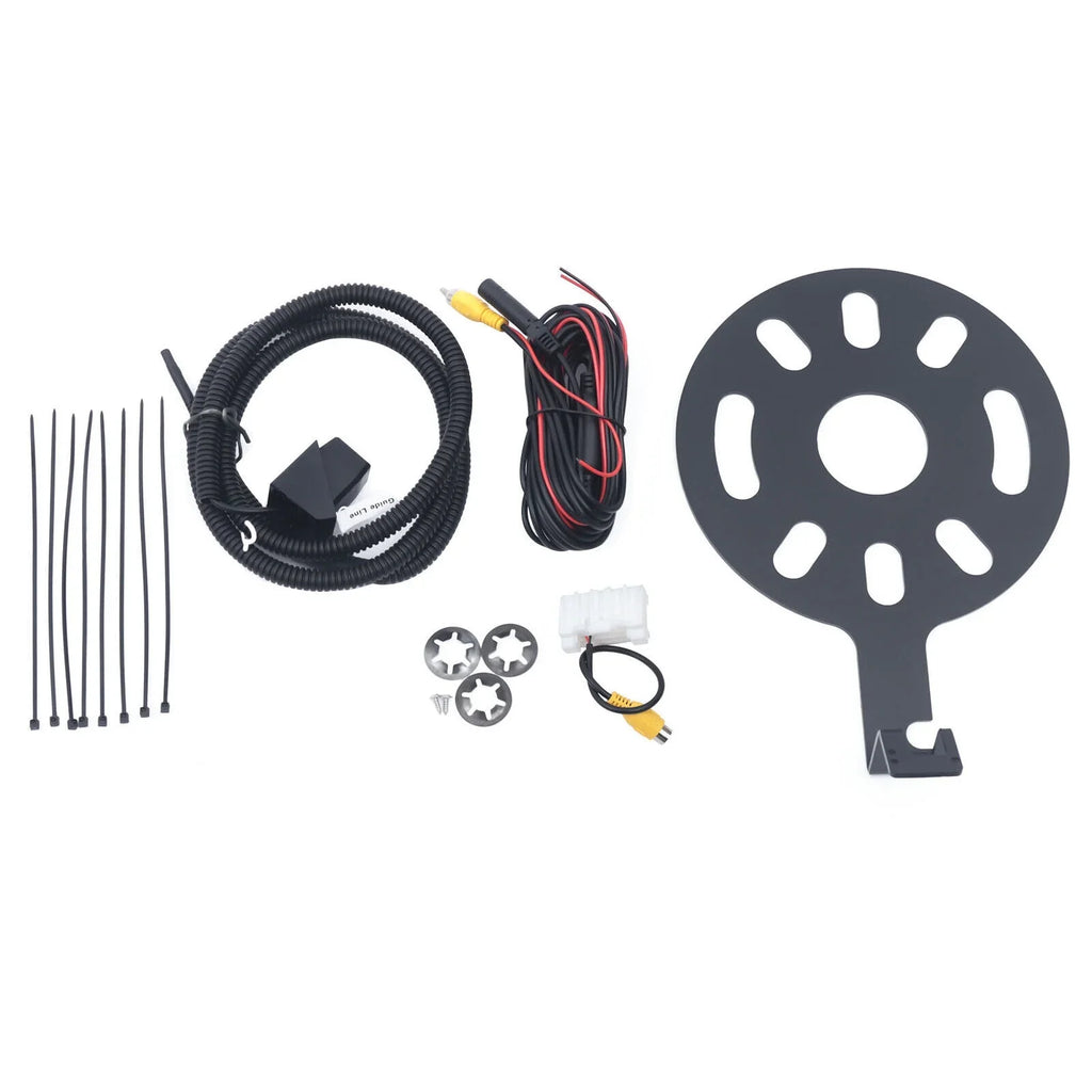 View Mount Jeep Backup Tire Rear ZhdnBhnos 170° Spare JK Camera Wrangler for Bracket 2007-2017 Kit