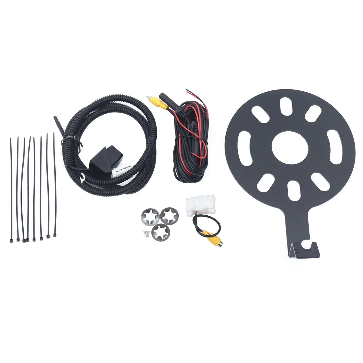 View Mount Jeep Backup Tire Rear ZhdnBhnos 170° Spare JK Camera Wrangler for Bracket 2007-2017 Kit