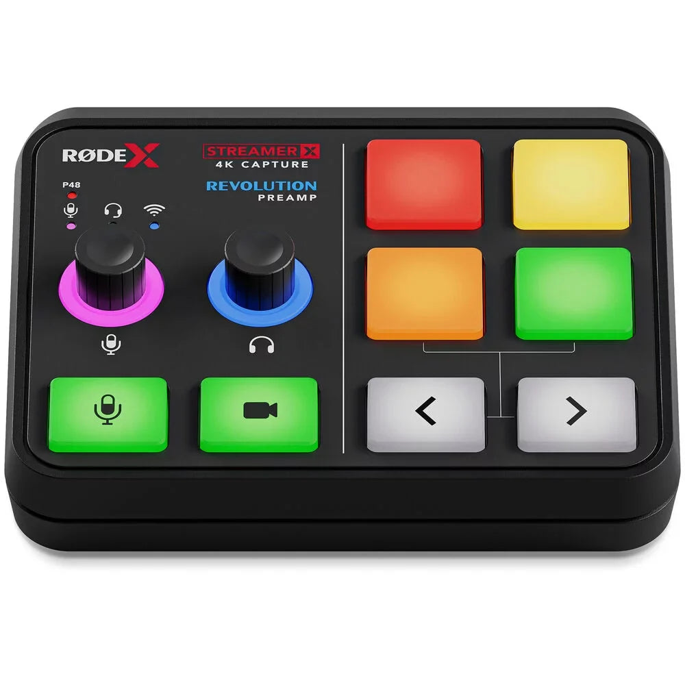 Audio Capture Video Board StreamerX and Mixing Interface Black Rode