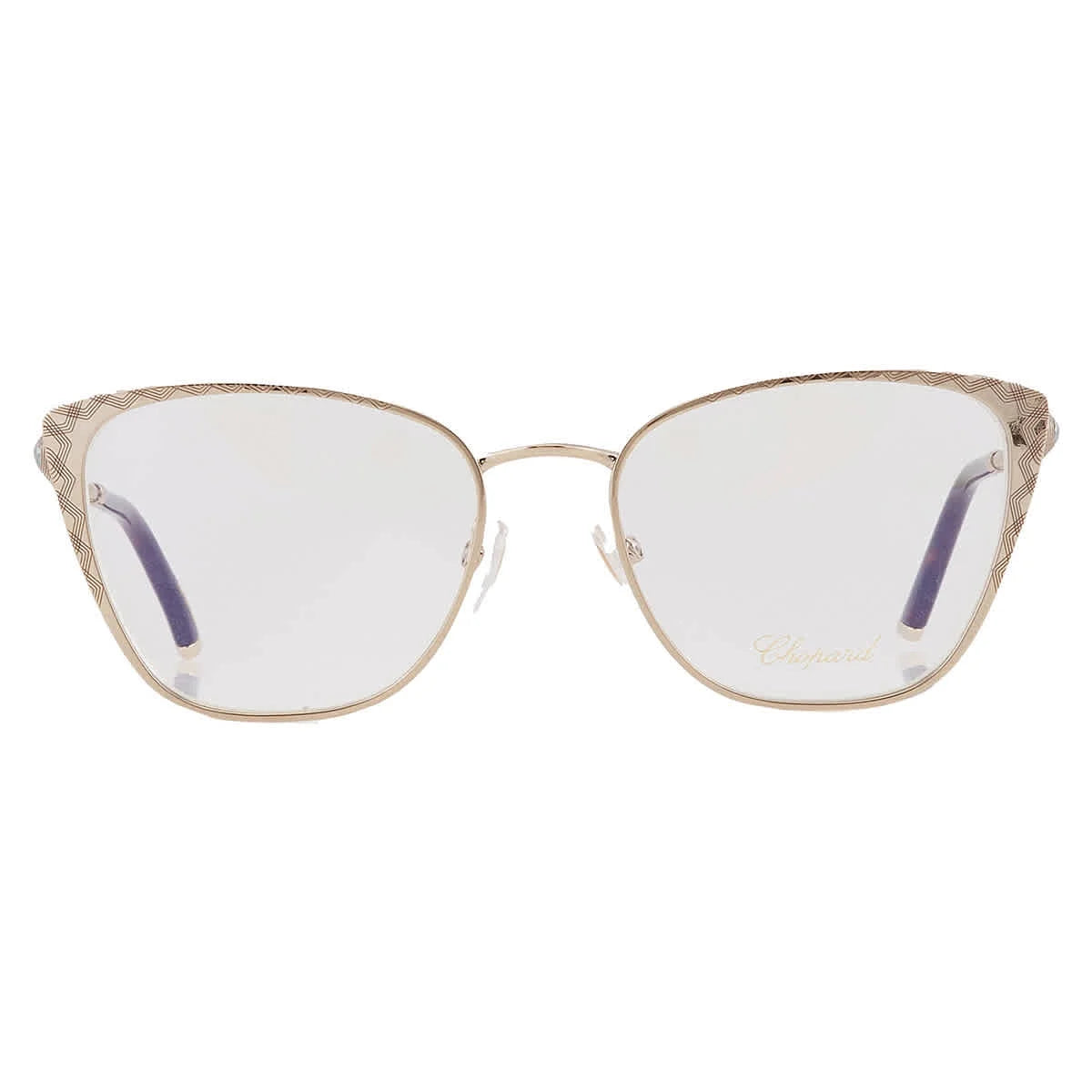 Women's VCHD51S Rim Cat Eyeglasses Eye Chopard Silver Full 0594