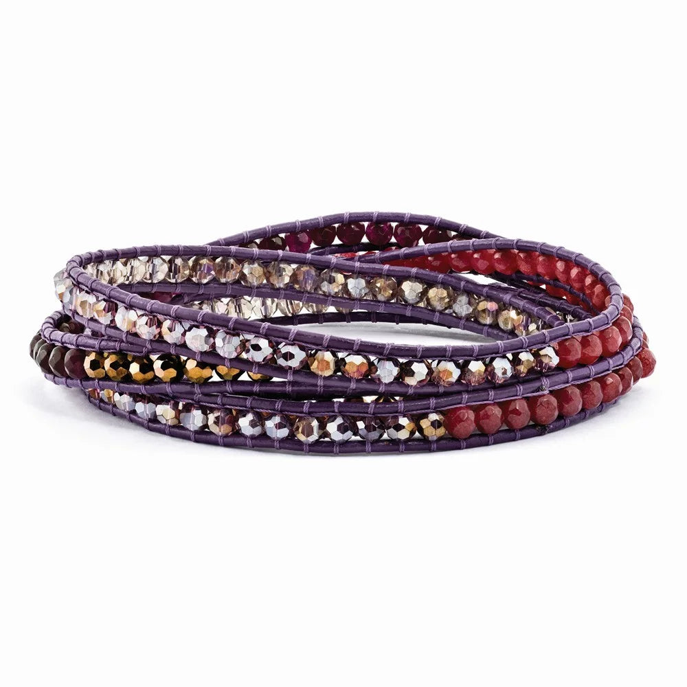 by Multi Bracelet Leather Chelsea Multi-wrap Quartz and Taylor Spirit Multi Crystal