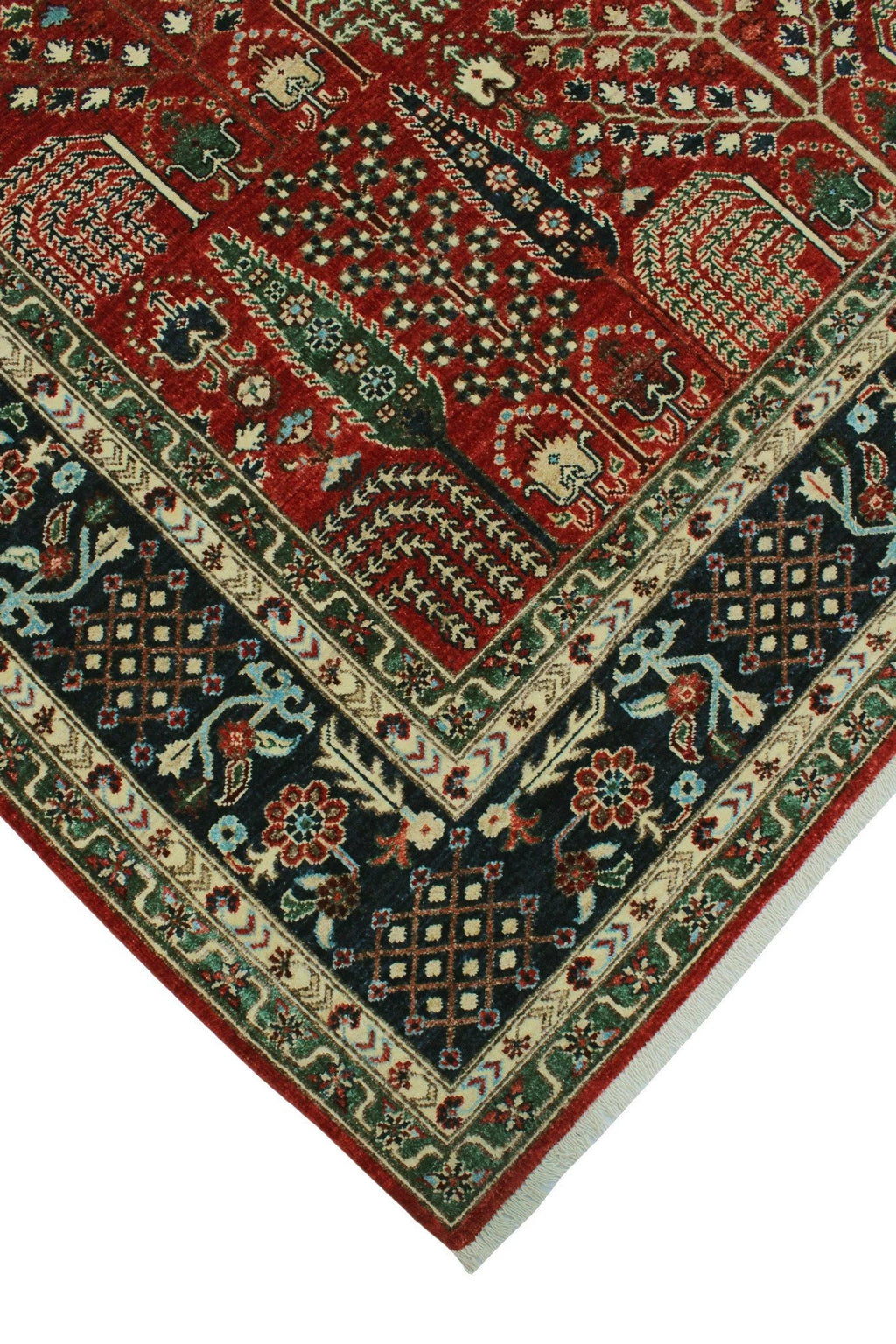 Aria x 9'10" Red/Blue Alonzo 7'11" Rug,