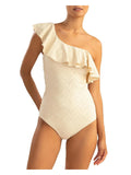Womens Knit Shoshanna Swimsuit One-Piece Polyester