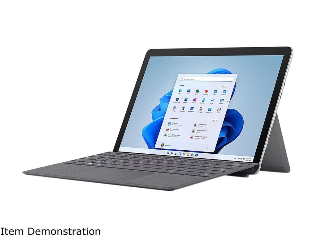 Point Intel Windows Core 10 Surface RAM, 3 Multi-Touch, Platinum, 128GB 10.5" 8GB Microsoft i3-10100Y, 8VC-00001 Go Display, Pixel 11, SSD, Sense