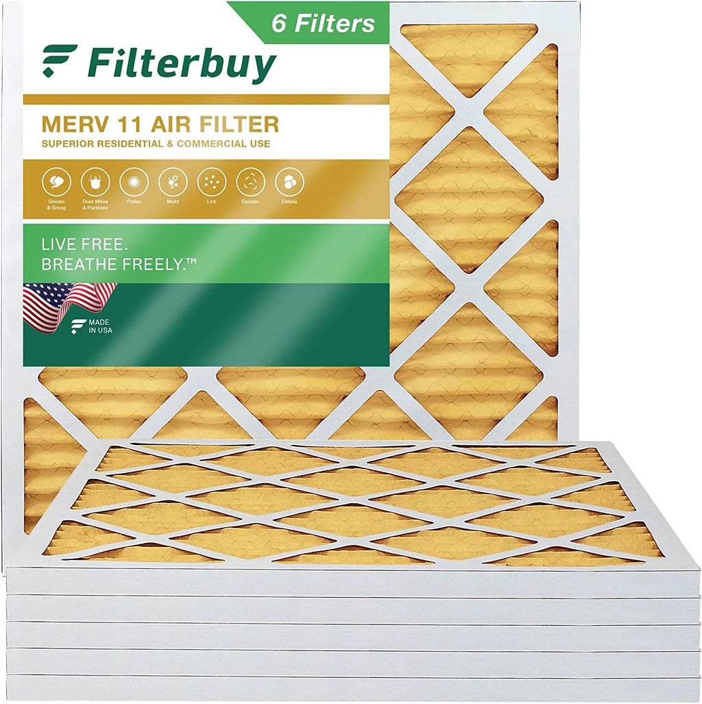 11 Pleated Air HVAC Furnace (6-Pack) 12x12x1 MERV AC Filterbuy Filters