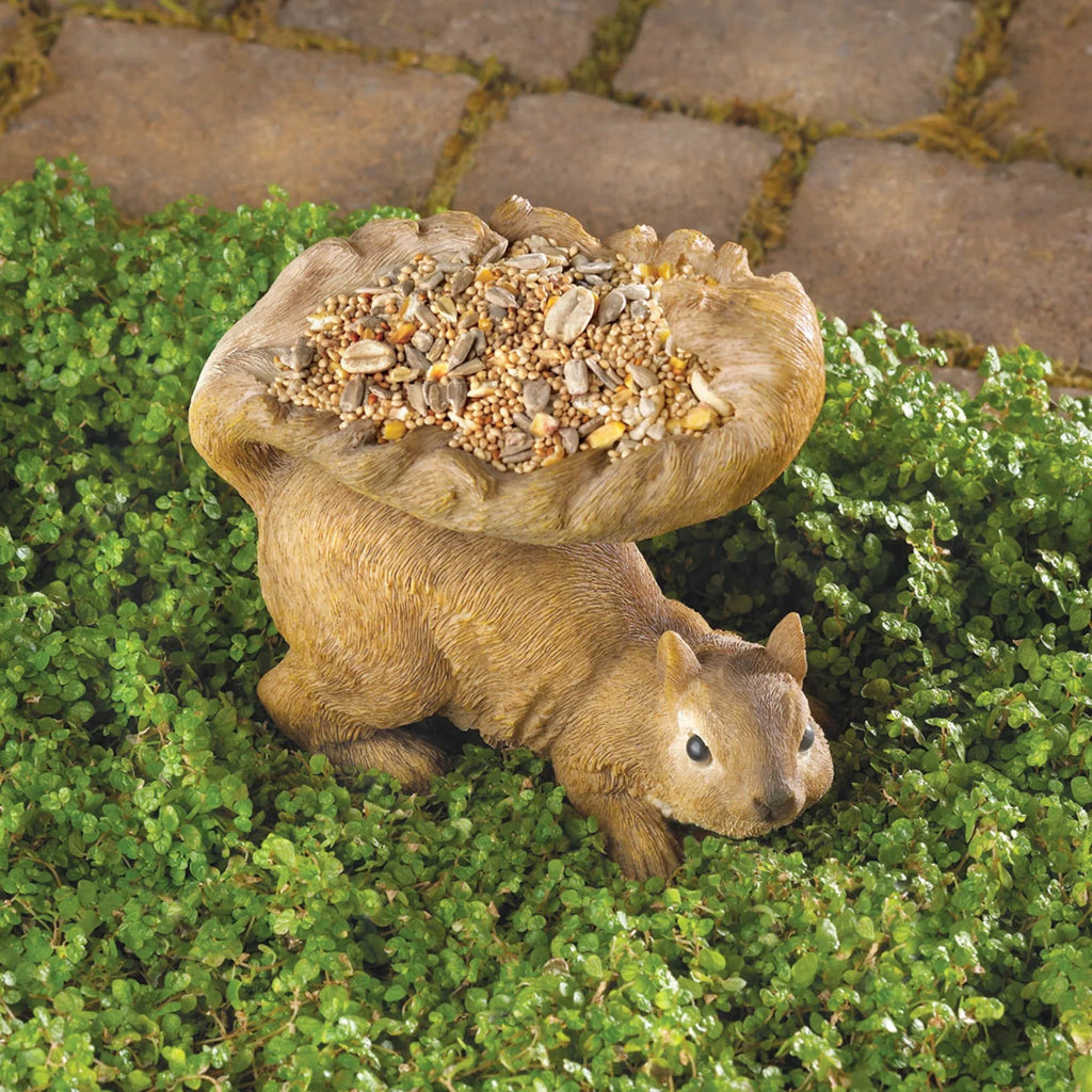 Feeder Squirrel Brown Bird - - exterior 7" Woodland Zingz Thingz &