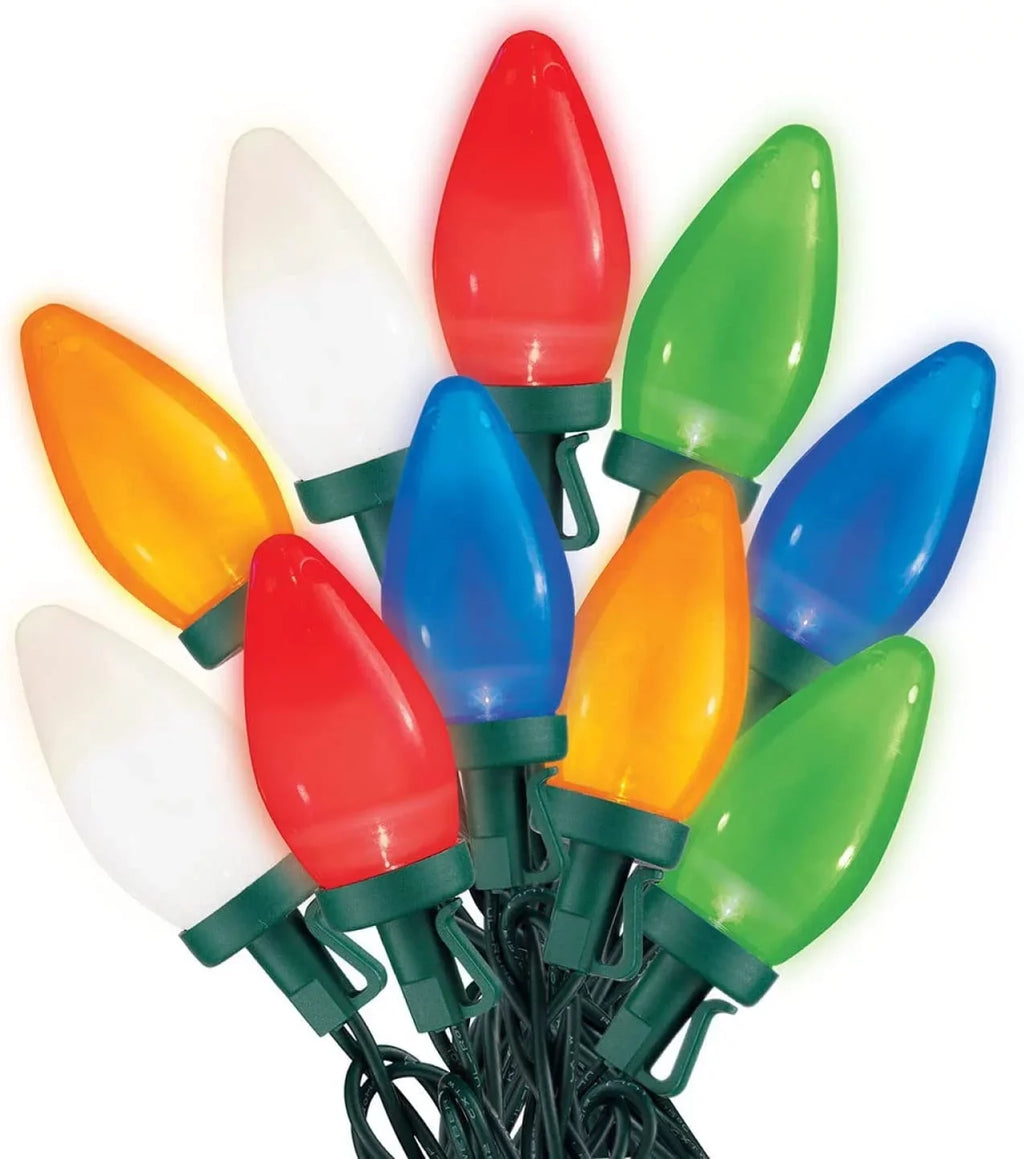 m 32.6 9.9 Lights. - String Sets Lights Stay-lit Platinum Christmas Indoor/exterior C9 LED Each 50 Sylvania ft of / Lights 2 Length