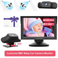 Safety Baby Monitor Night Rear Car Zoom Camera Car Monitor While Baby HD Children Vision, Driving Baby Seat Observing Car Seat Back Camera Facing for 3X Camera Luckview Car Baby