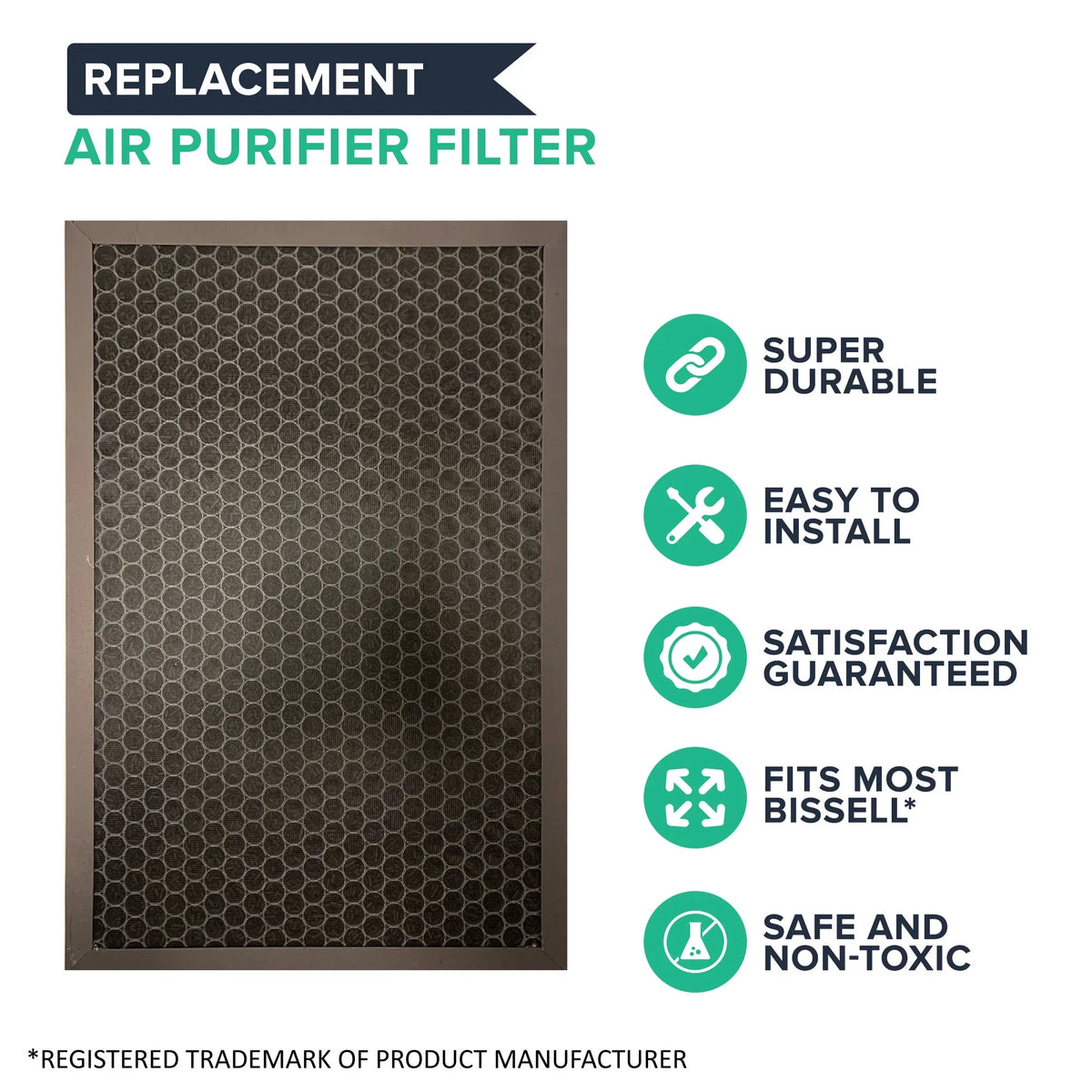 to Bissell Activated Made design Purifiers, Think Air Filter 2804 Part Fit Crucial Carbon 2768A & # 2677, for Filter & HEPA PACK Air320 to & Set 8 Replacement Compare
