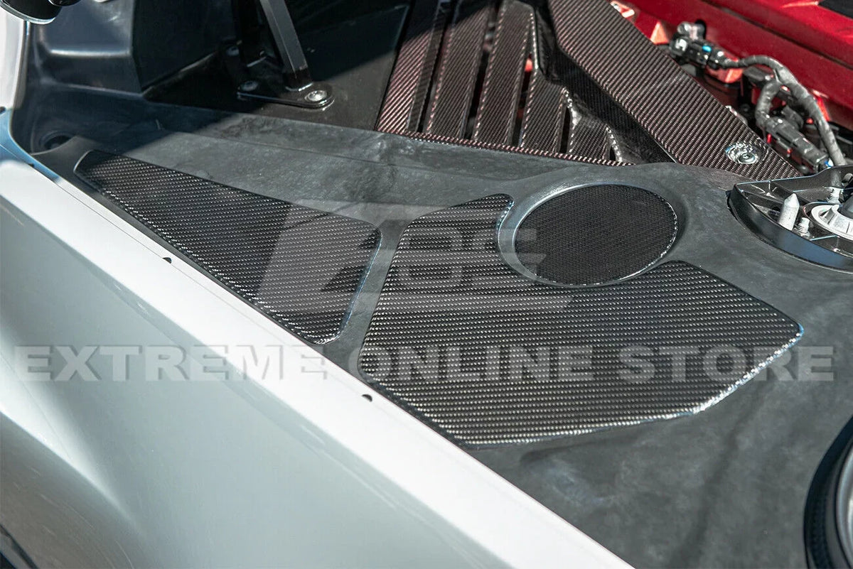 Factory C8 Tape-On design For Bay GM FIBER 5 2020-Present Panel Overlay Trim Accents Cover Pcs Corvette Engine Replacement CARBON