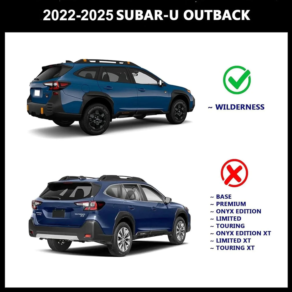Board, Roof – Raised Cross Wilderness Box Bars Fit Cargo Ski CJ4035 Rack for 2022-2024 ROKIOTOEX Black Subar-u Rails, Bike Luggage, Cobra for Outback Side Rooftop Carrier Crossbars