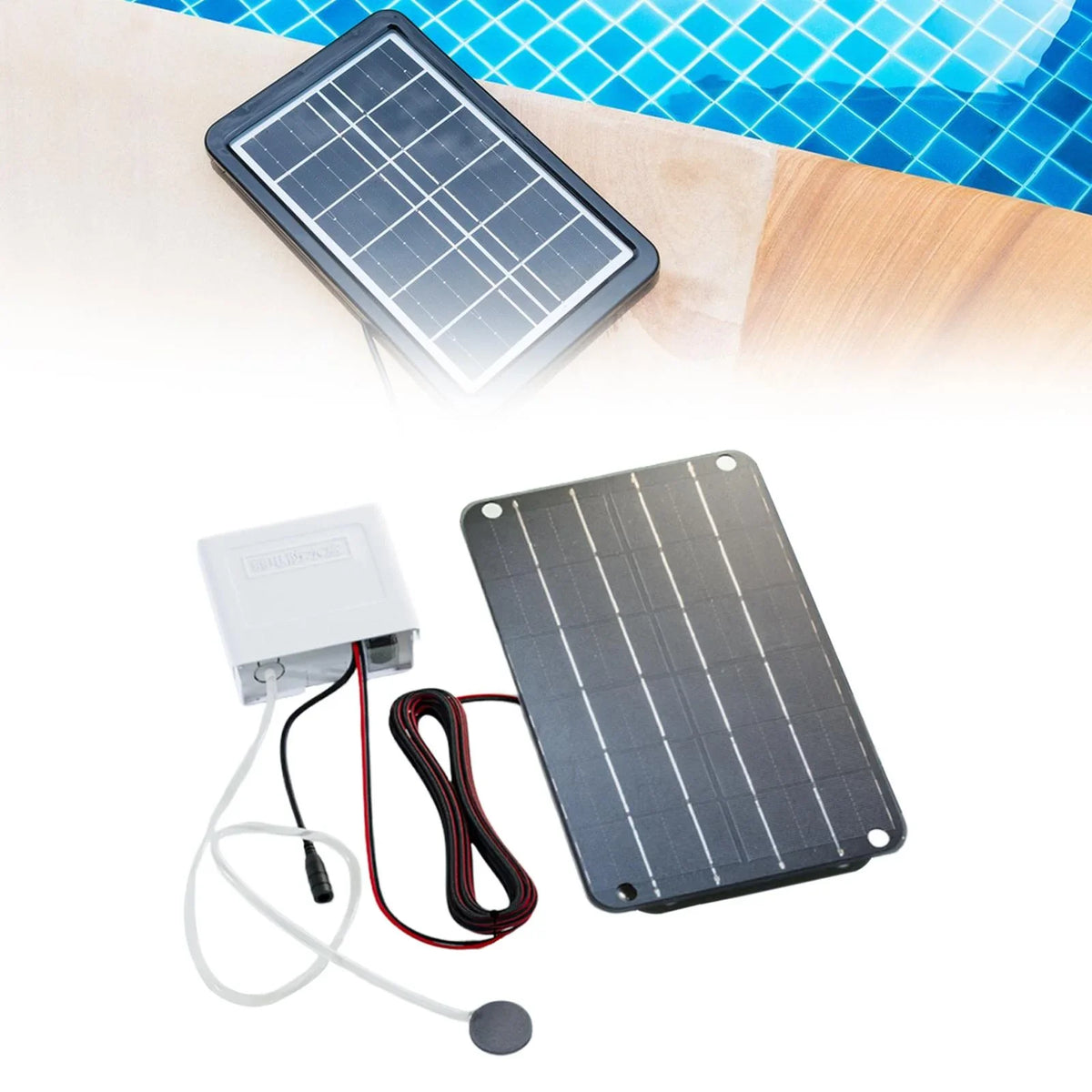 Pump,Aquarium Silent Solar for Aerator Friendly,6V Hydroponics Pond Eco Solar Colaxi Pond Pump Oxygenator Powered Air Pump Solar Air
