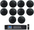 In-Ceiling 14C/T-BK 4" 70v JBL (10) 25w CONTROL Speakers+Amplifier Black