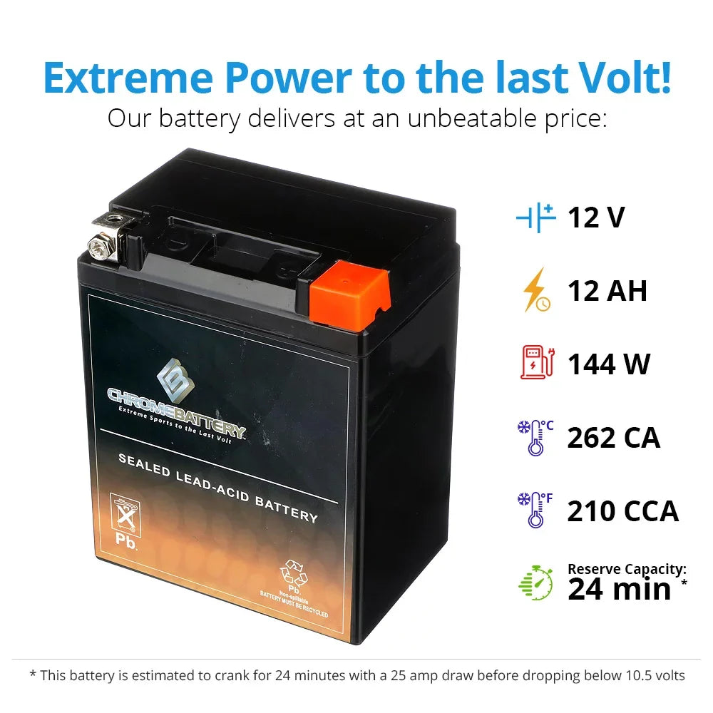 Battery Rc 600C Chrome Motorcycle Ytx14Ahl-Bs Gilera Battery For 600Cc 1993