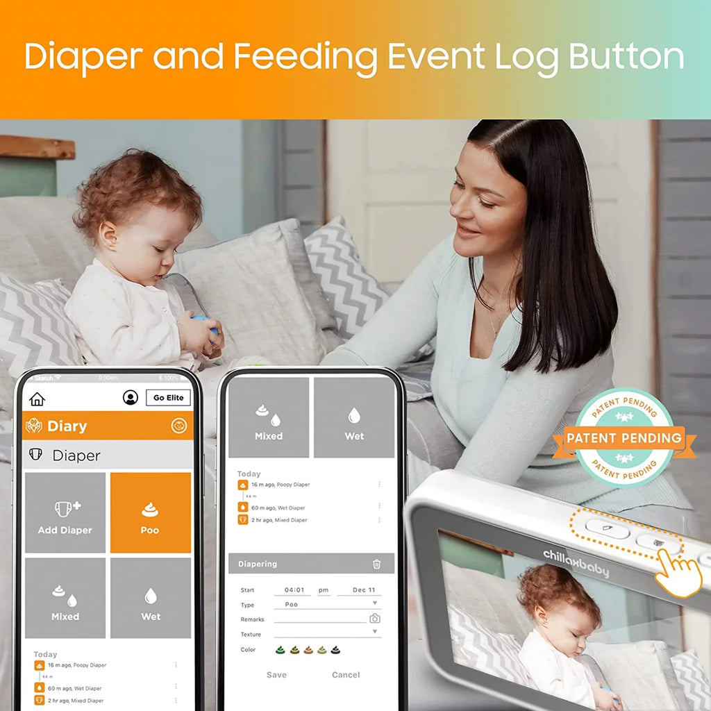 Night Pro Full CHILLAX Smart by 2-Way Camera Monitor Vision Giraffe Baby Audio HogoR WiFi HD
