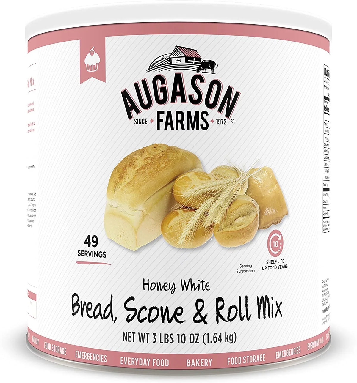 3 Roll Honey oz 10 Augason Bread Can White No. Scone Farms Mix lbs & 10