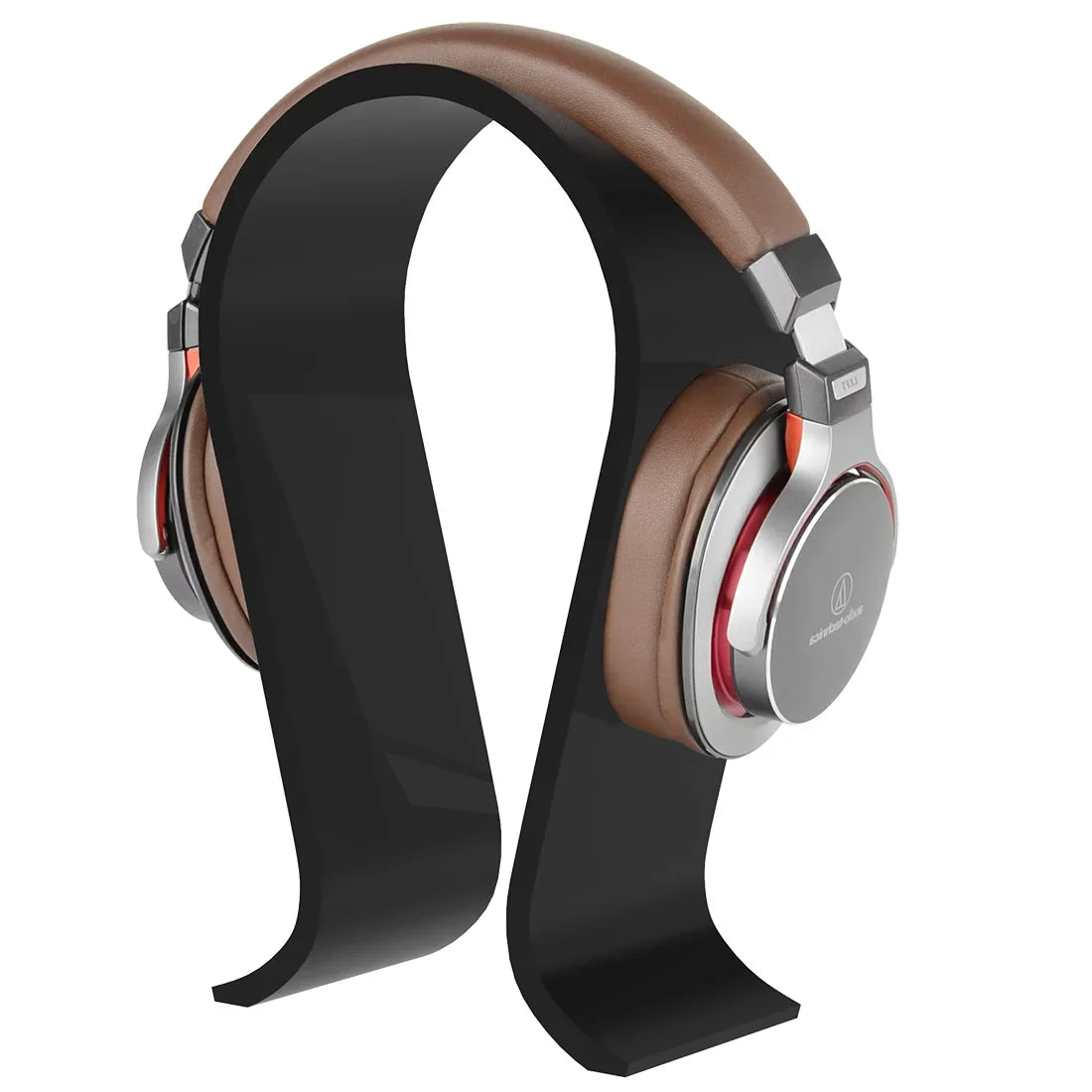 Geekria Omega Hanger , Headphones, AKG, Display JVC, Gaming Bang Stand, Headphone Over-Ear Acrylic for , Headsets (Black) Stand Compatible with Sennheiser, & Olufsen Desk Headset