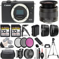 Lens PC Mirrorless +64GB f/4-5.6 Filter +11-22mm Canon IS (Black) Camera M200 STM +3 EOS