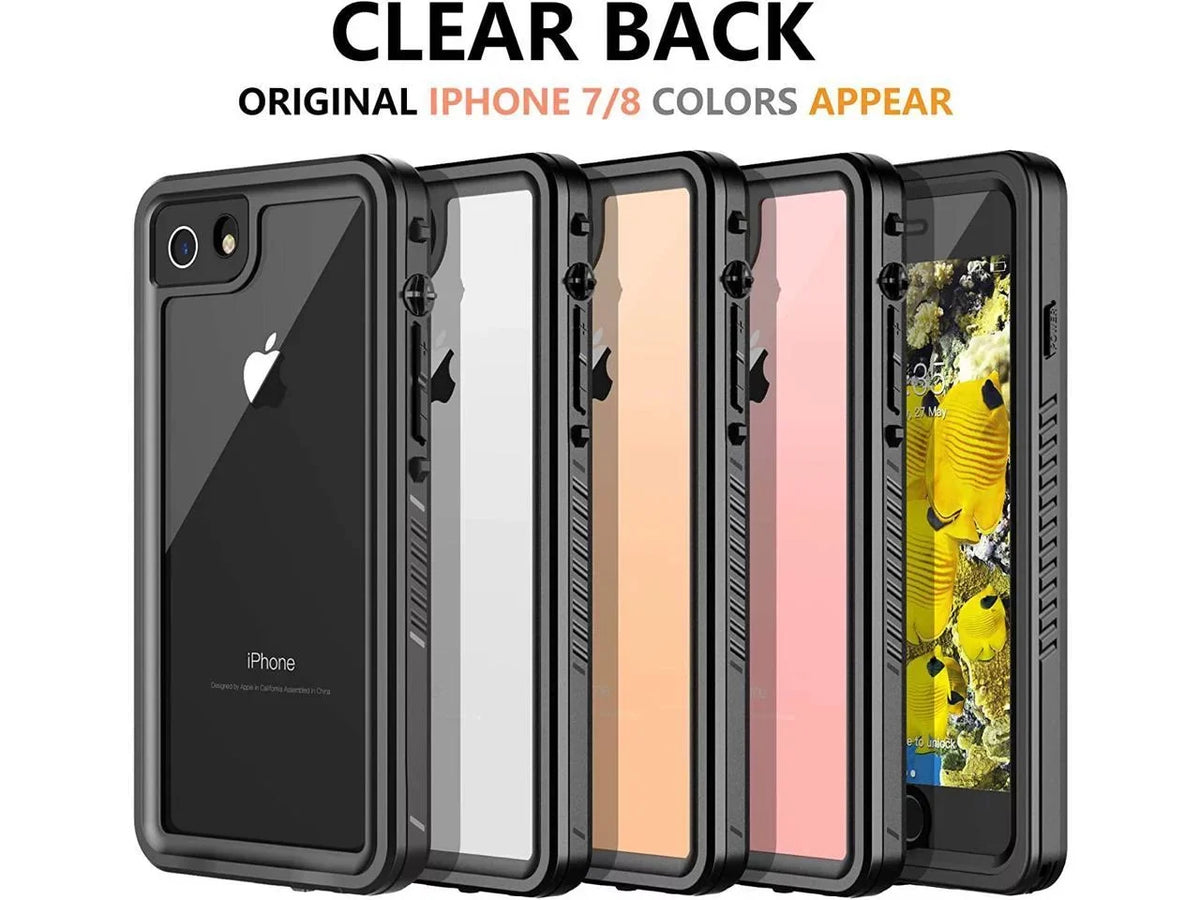 / SE Built-in iPhone Case / Screen Protective Case iPhone Protector, 8 Waterproof iPhone SE with 7 2020 Case Cover 2022 Shockproof